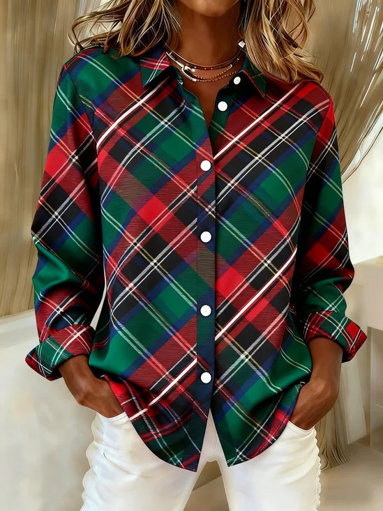 Early‑Bird Christmas Sale 🎅 Women's Christmas Theme Shirt Collection,  Classic Casual Wear