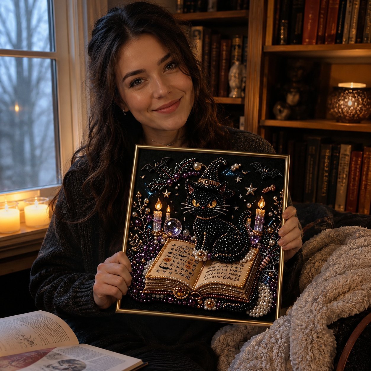 Buy 2 FREE SHIPPING & Extra 10% OFF✈ - Premium 3D Pearl Dark Gothic Diamond Painting Art Kit