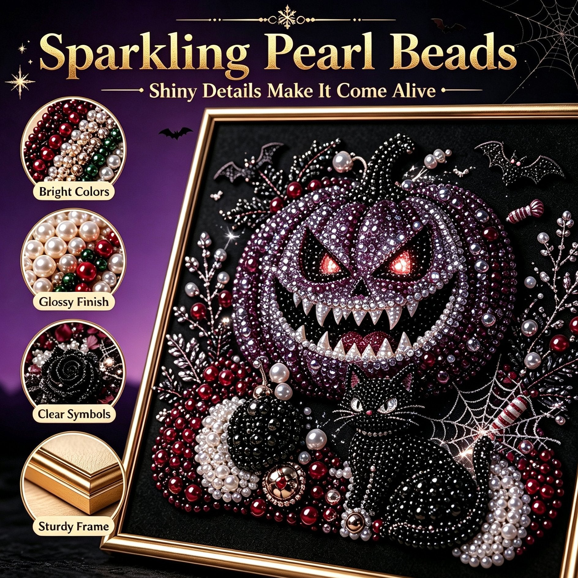 Buy 2 FREE SHIPPING & Extra 10% OFF✈ - Premium 3D Pearl Dark Gothic Diamond Painting Art Kit