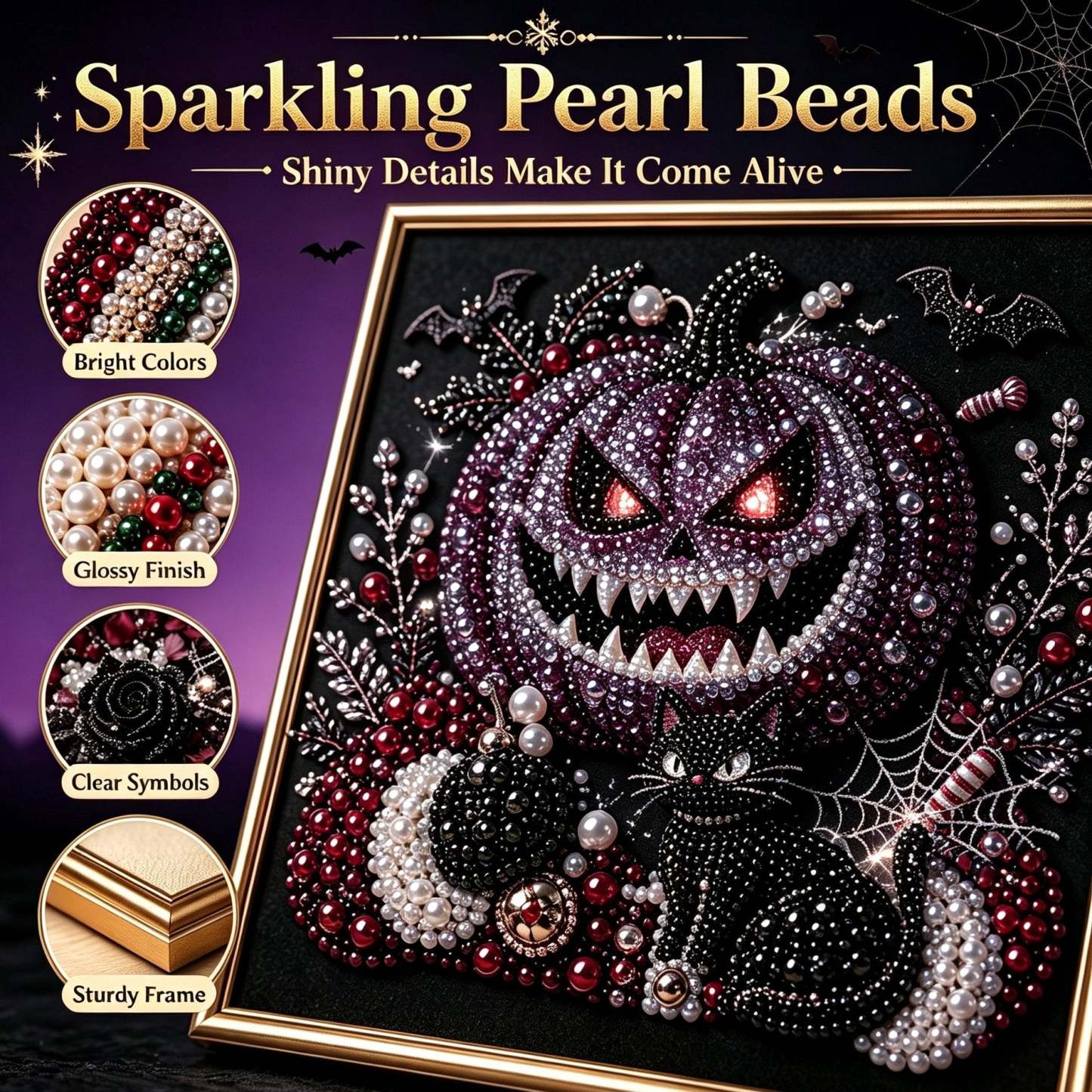 Buy 2 FREE SHIPPING & Extra 10% OFF✈ - Premium 3D Pearl Dark Gothic Diamond Painting Art Kit