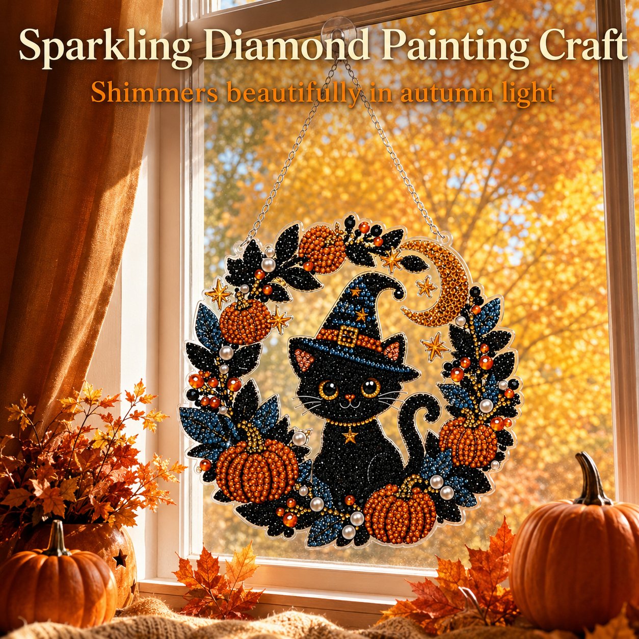 ✈Buy 2 FREE SHIPPING & Extra 10% OFF - 👻✨ DIY Spooky Hanging Ornament Kit | Cute Handmade Decor for Holidays, Parties & Home Displays
