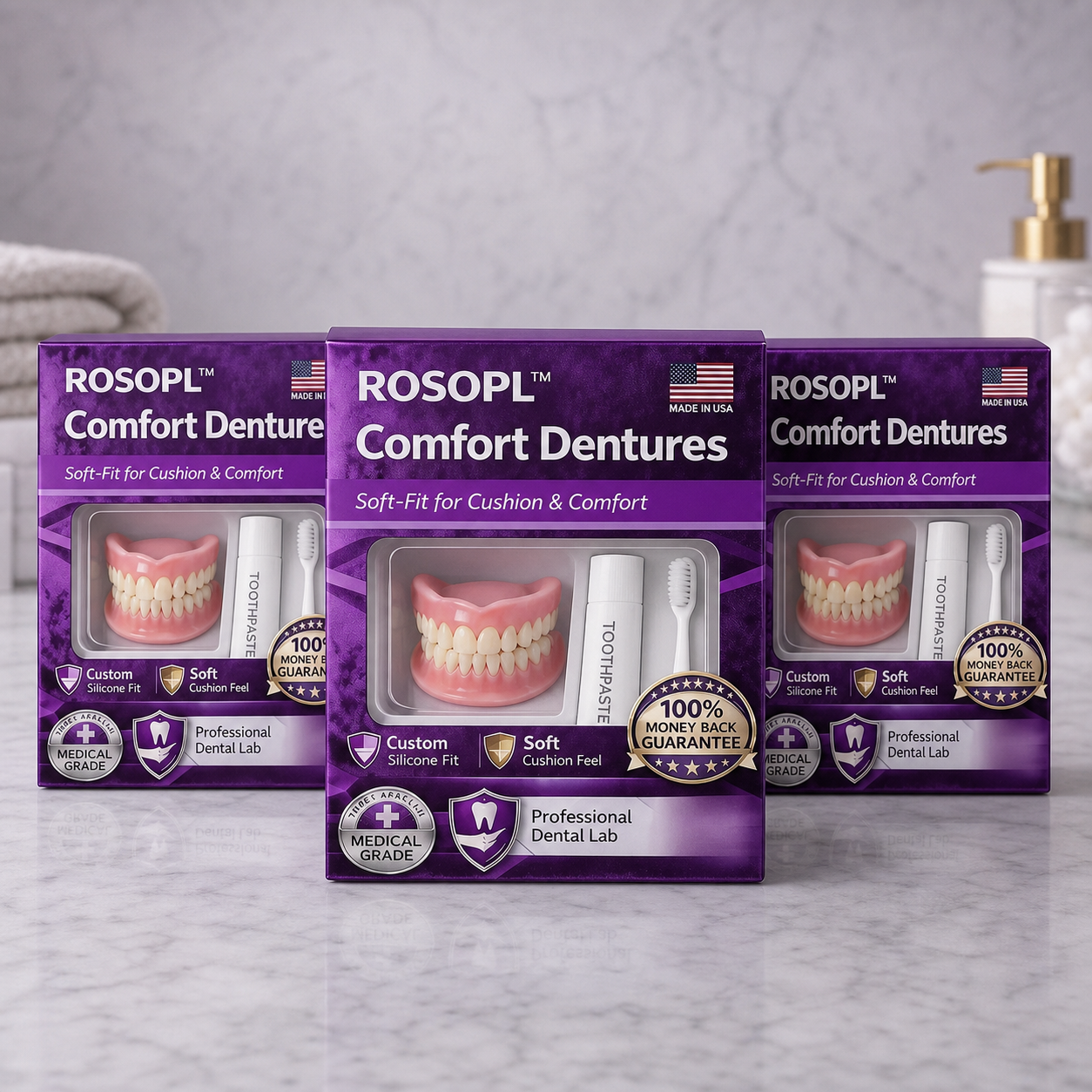 🌎 Custom-Fit Dentures ⏰ ENDS TODAY • 70% OFF | Smile with Confidence