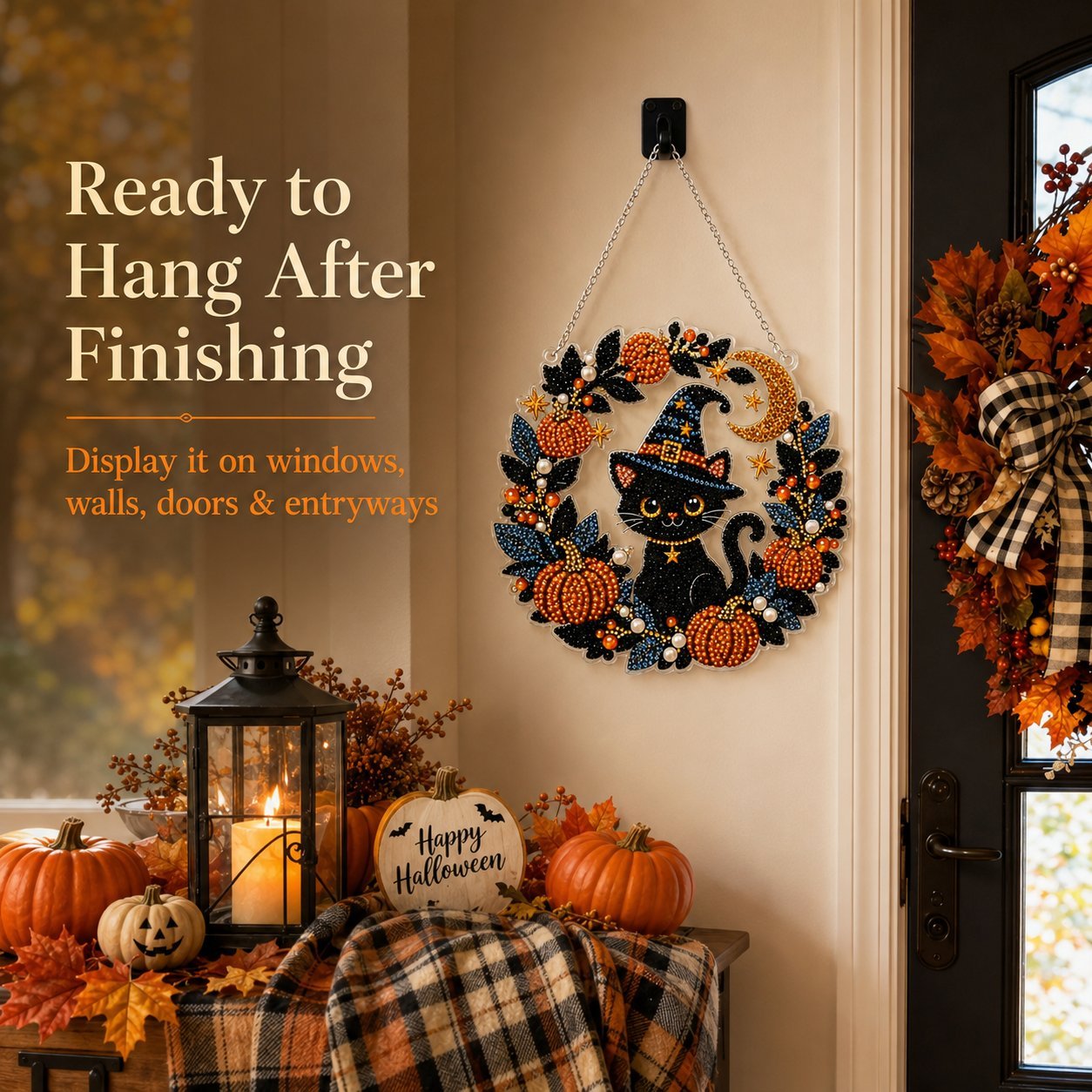 ✈Buy 2 FREE SHIPPING & Extra 10% OFF - 👻✨ DIY Spooky Hanging Ornament Kit | Cute Handmade Decor for Holidays, Parties & Home Displays