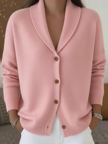 Women's Sweater Cardigan Sweater Cardigan Elegant Vintage Daily V Neck Buttons Long Sleeve Long Tops