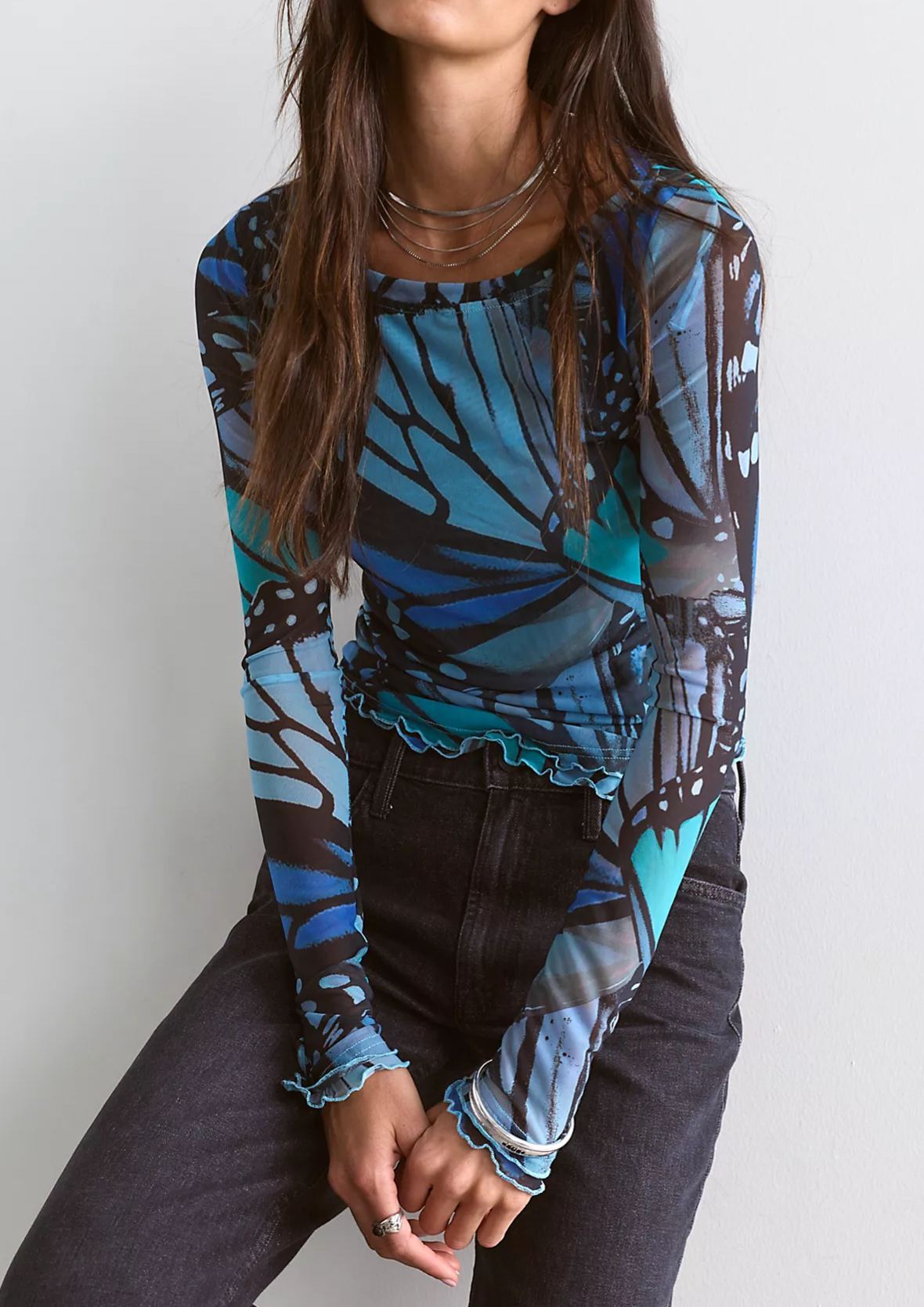 Hot Sales - Printed Long Sleeve Top