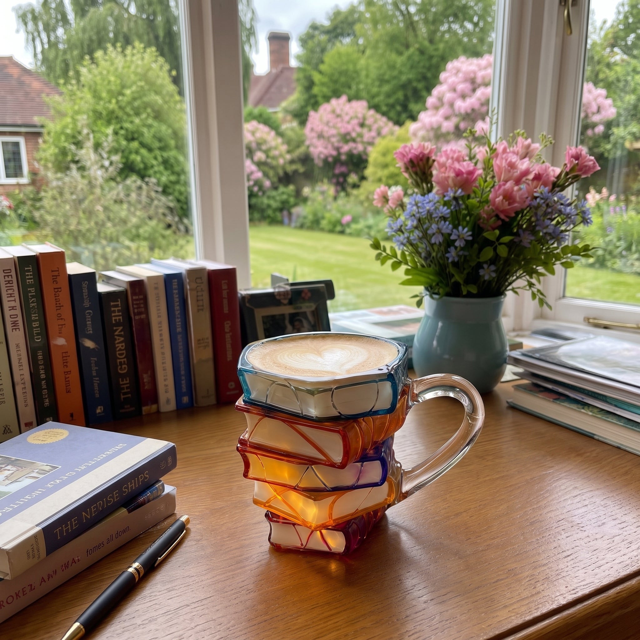 Mylureviastyle- The Stacked book design Mug