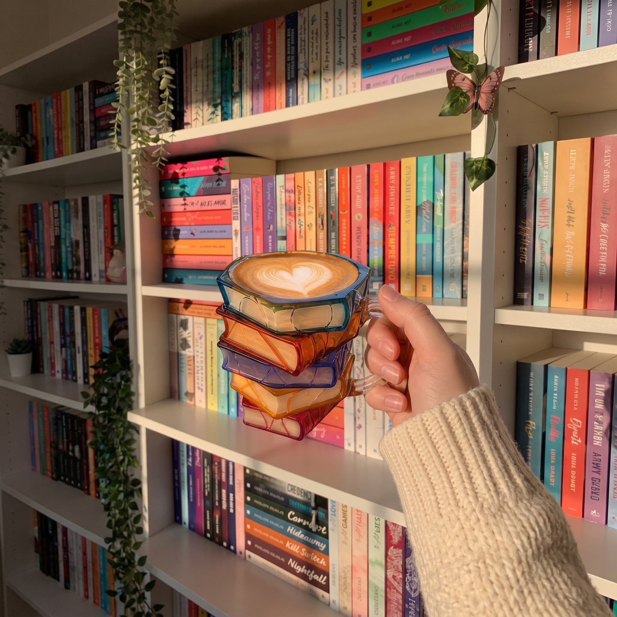 Mylureviastyle- The Stacked book design Mug