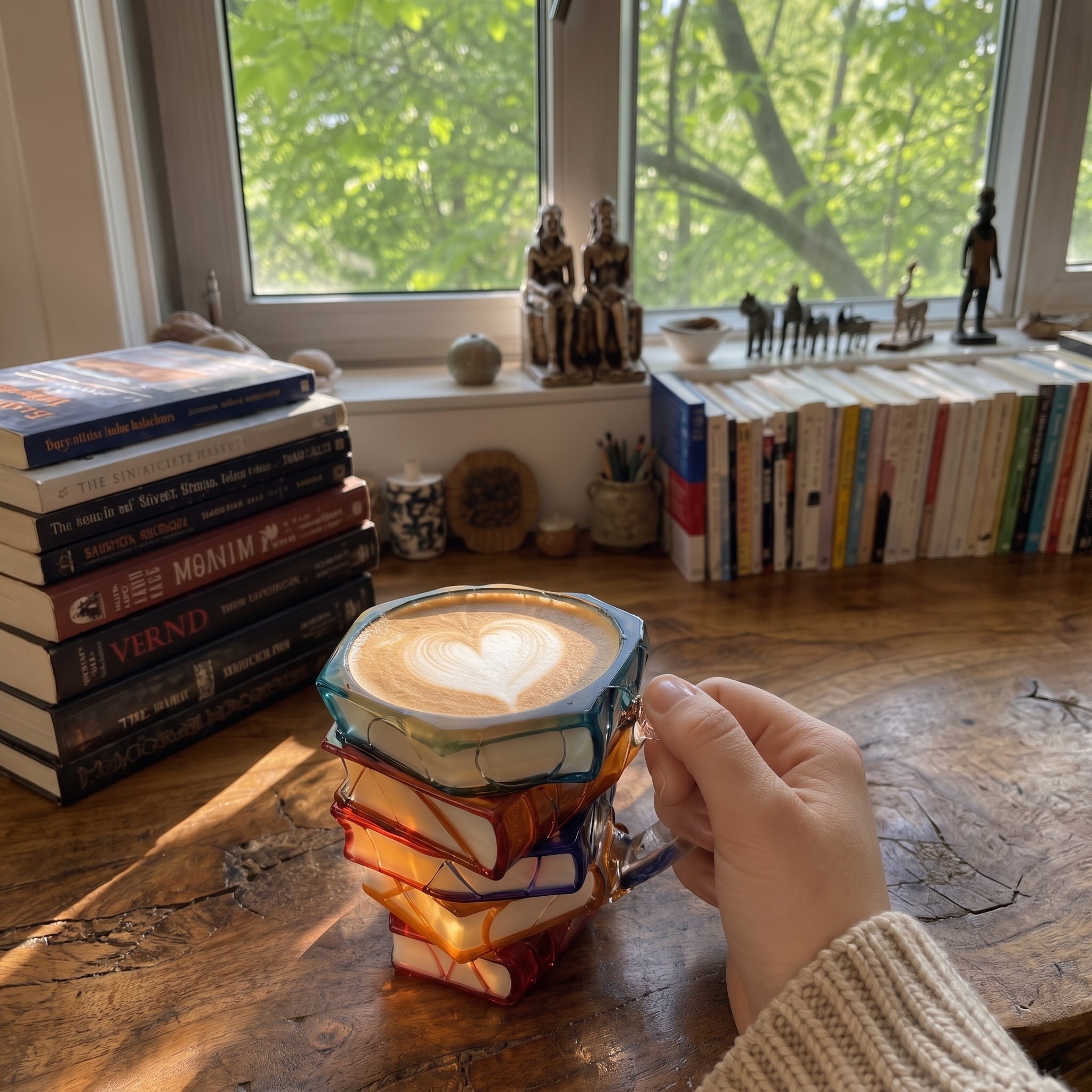 Mylureviastyle- The Stacked book design Mug