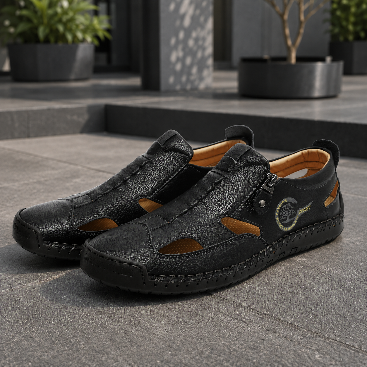 👣 Luftig, bequem & flexibel – Komfortschuhe mit Zehenschutz und praktischem Reißverschluss ☀️