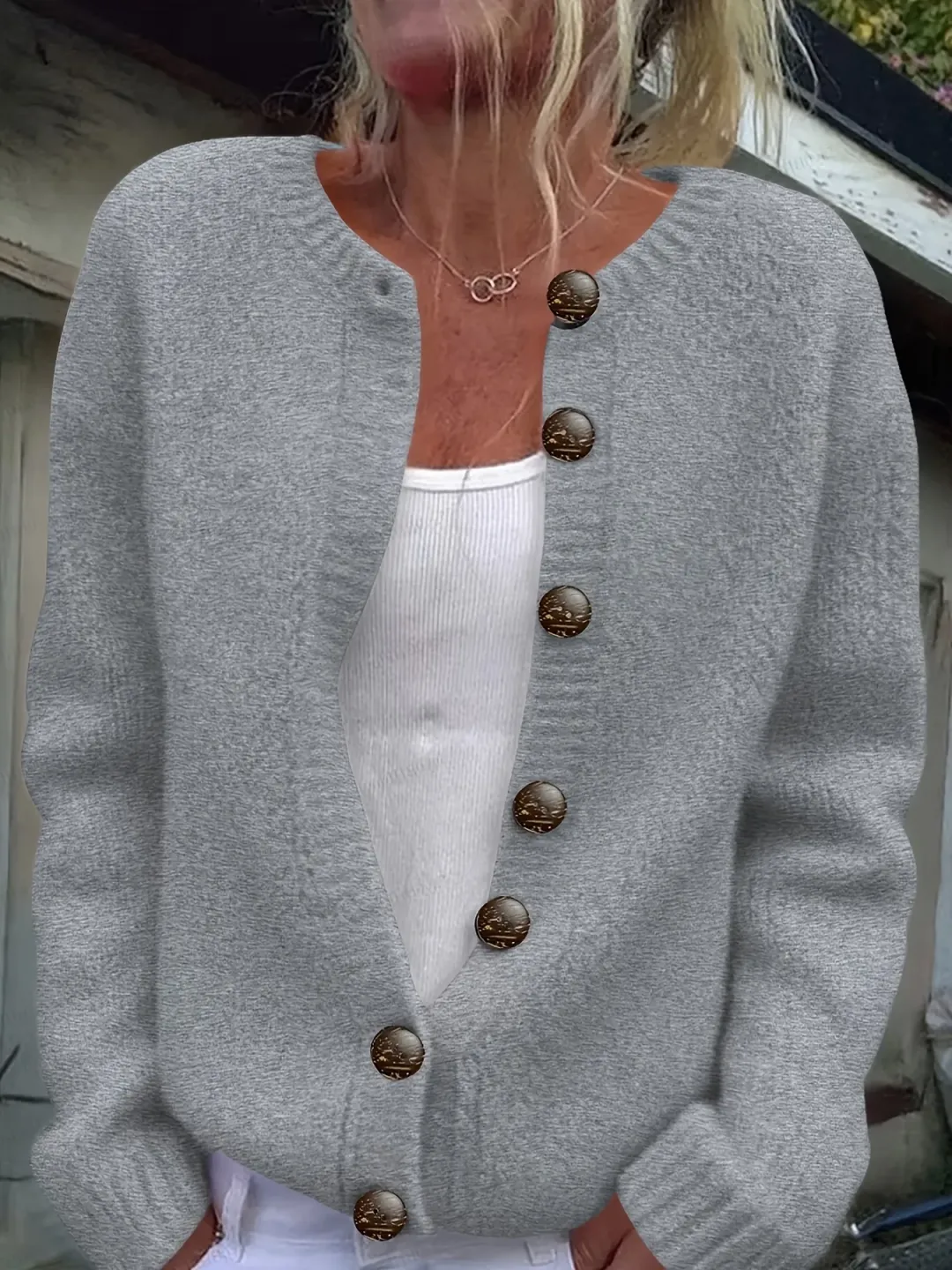 Neu eingetroffen 🔥 Luxuriös weiche Strickjacke mit Knopfleiste