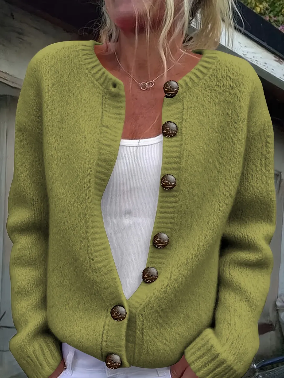 Neu eingetroffen 🔥 Luxuriös weiche Strickjacke mit Knopfleiste