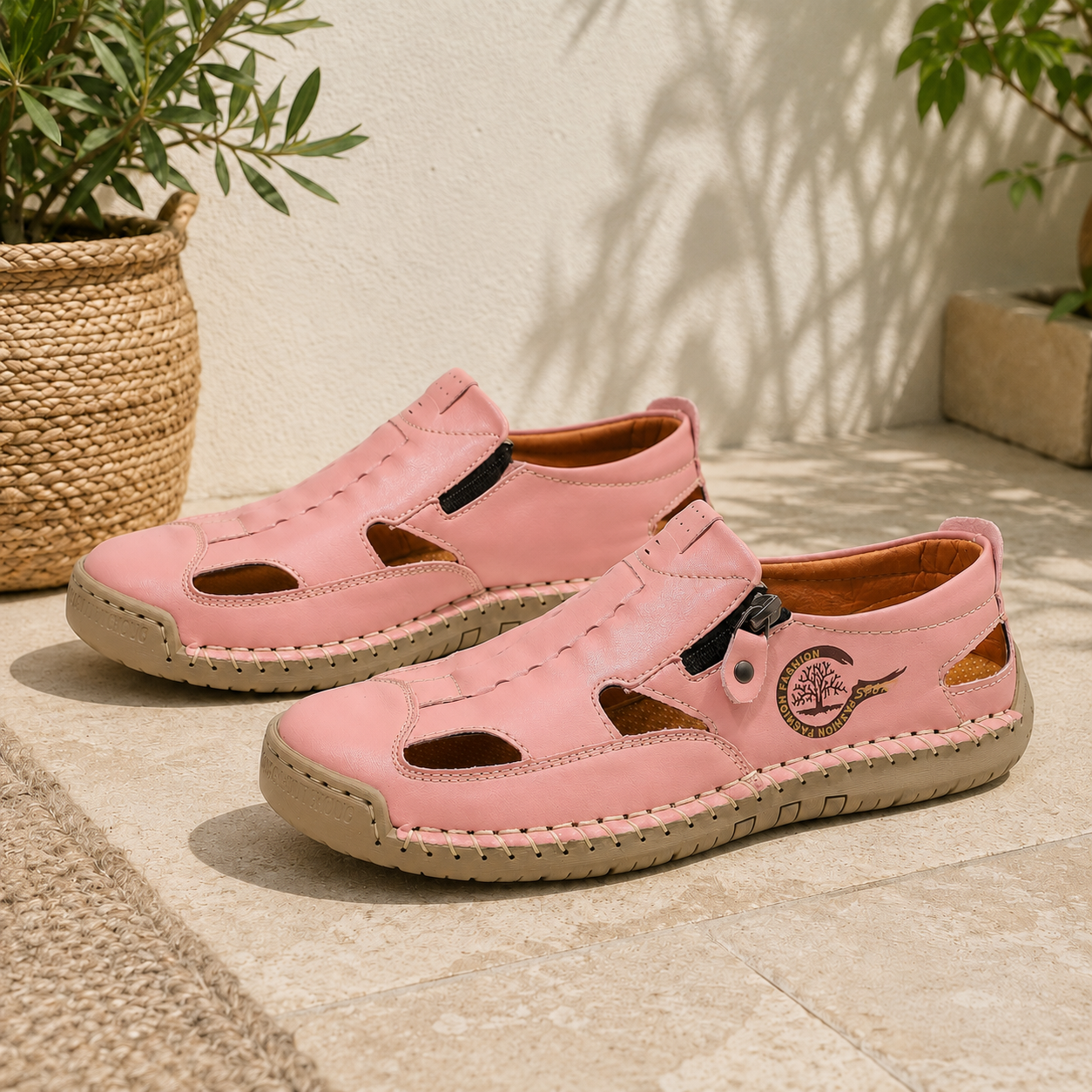 👣 Luftig, bequem & flexibel – Komfortschuhe mit Zehenschutz und praktischem Reißverschluss ☀️