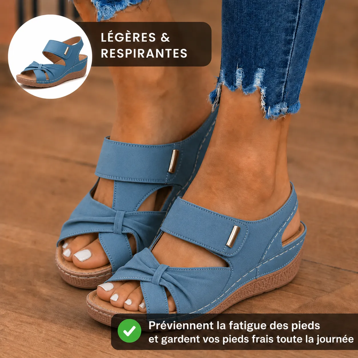 Dites adieu aux douleurs de pieds 👣 sandales ultra confort