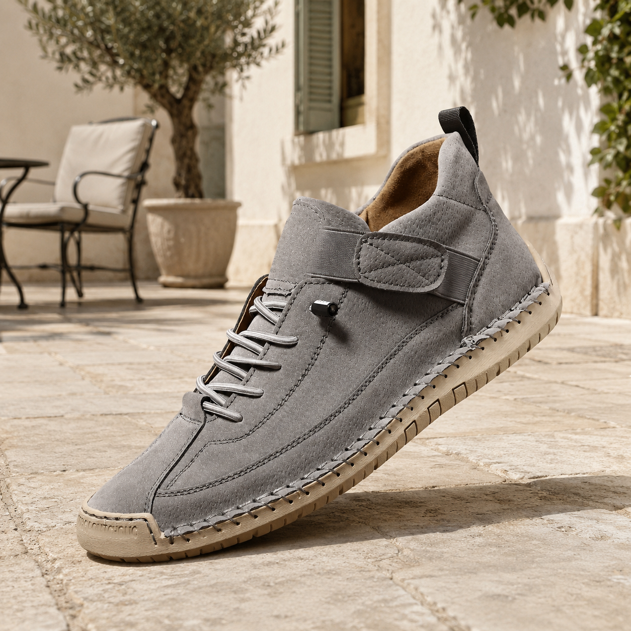 👟 Confort Souple & Style Authentique – Baskets Montantes à Semelle Cousue ✨