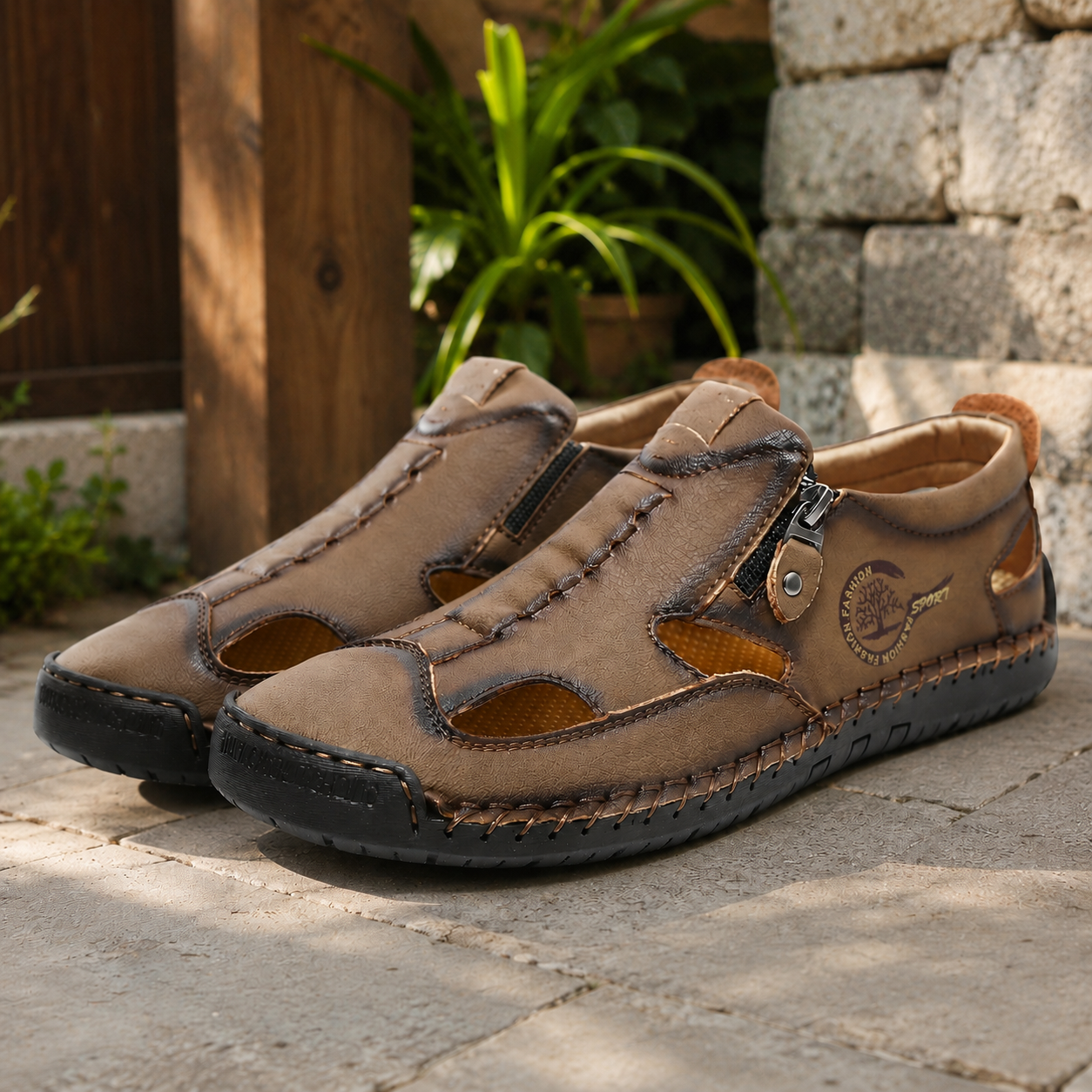 👣 Luftig, bequem & flexibel – Komfortschuhe mit Zehenschutz und praktischem Reißverschluss ☀️