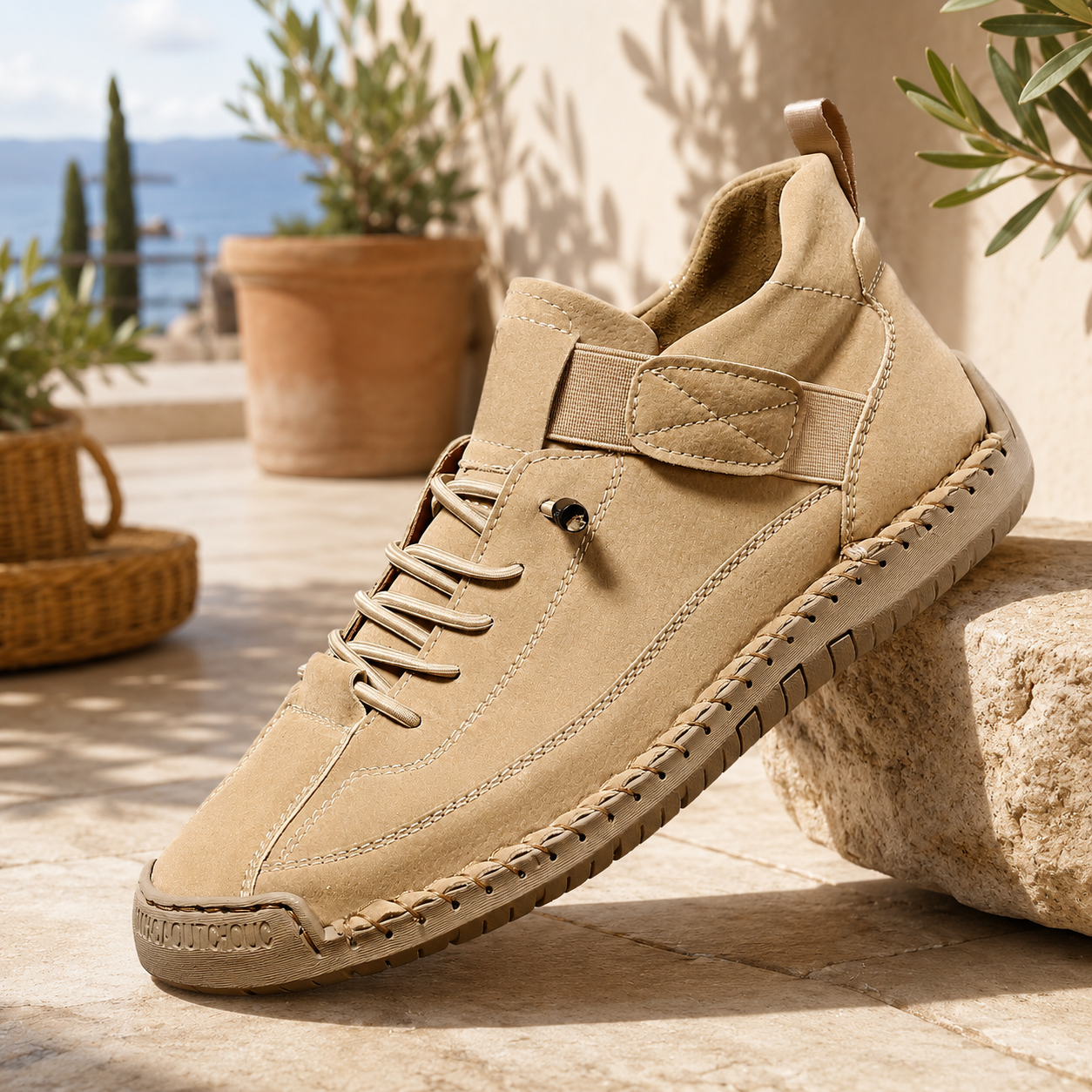 👟 Confort Souple & Style Authentique – Baskets Montantes à Semelle Cousue ✨