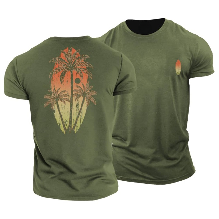 T-shirt Palmier Surfboard