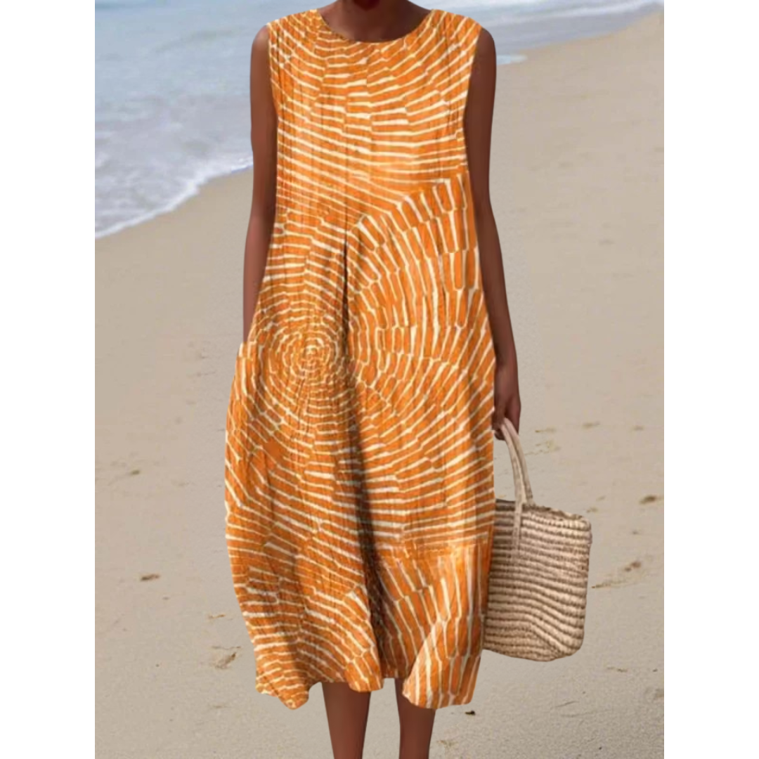 Alméra | Robe Midi Spirale Solaire