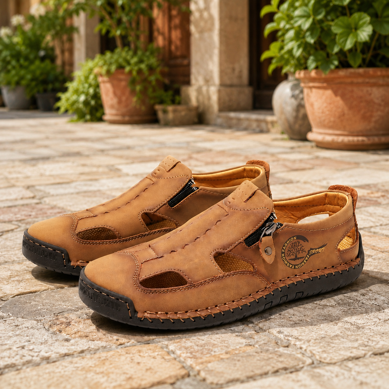 👣 Luftig, bequem & flexibel – Komfortschuhe mit Zehenschutz und praktischem Reißverschluss ☀️