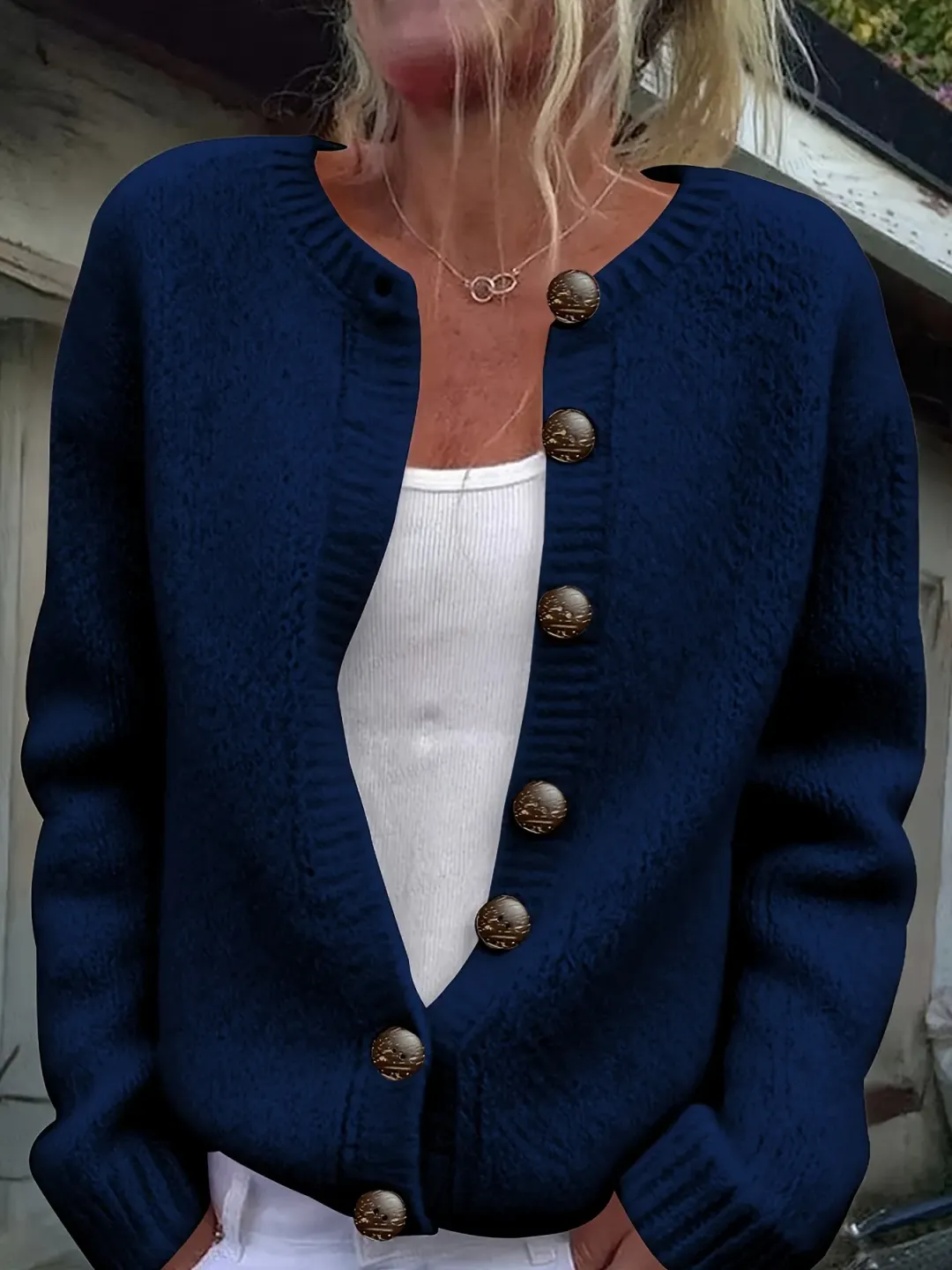 Neu eingetroffen 🔥 Luxuriös weiche Strickjacke mit Knopfleiste