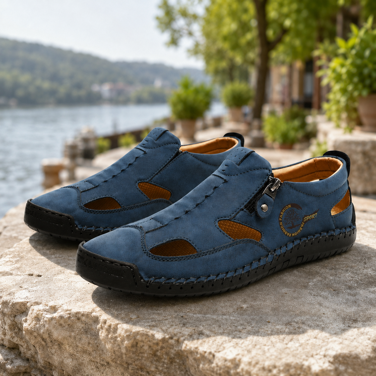 👣 Luftig, bequem & flexibel – Komfortschuhe mit Zehenschutz und praktischem Reißverschluss ☀️