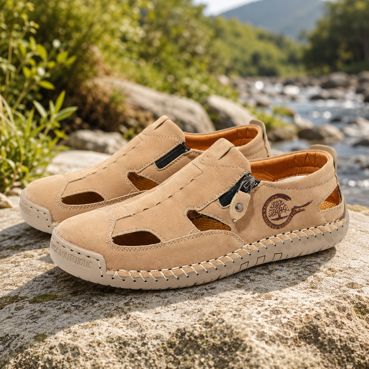 👣 Luftig, bequem & flexibel – Komfortschuhe mit Zehenschutz und praktischem Reißverschluss ☀️