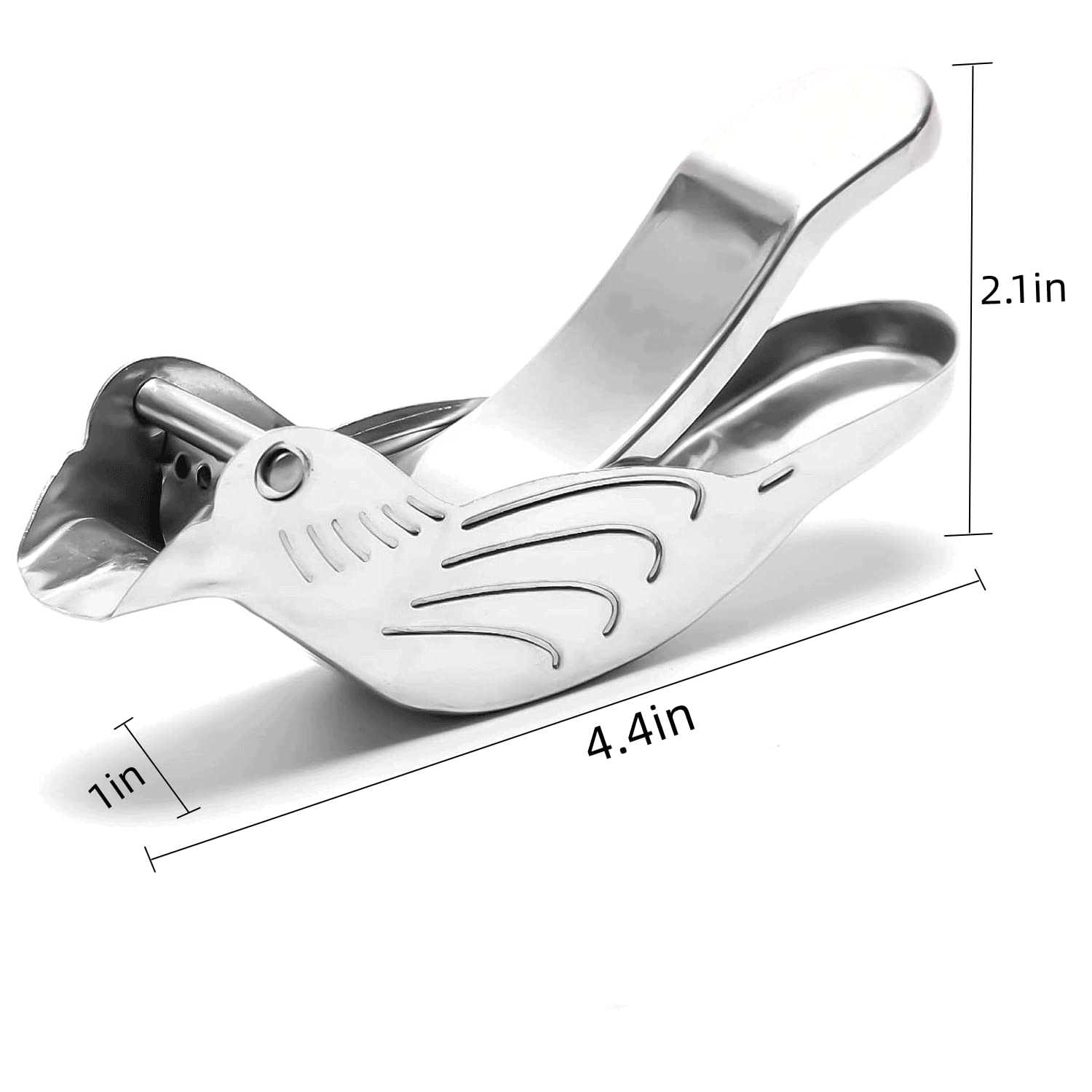 🐦Elegant Bird-Shaped Stainless Steel Manual Lemon and Lime Juicer, 🍋Portable Citrus Extruder Gadget