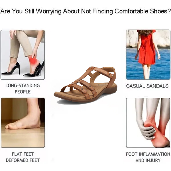 🎁Women Can’T Get Enough Of These Comfortable Orthopedic Wedge Sandals