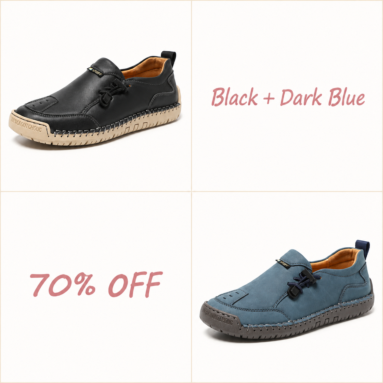 ⏰Limited-Time 70% Off: Genuine Leather Unisex Loafers | Casual Slip-On Walking Shoes | Ultimate Comfort for Men & Women