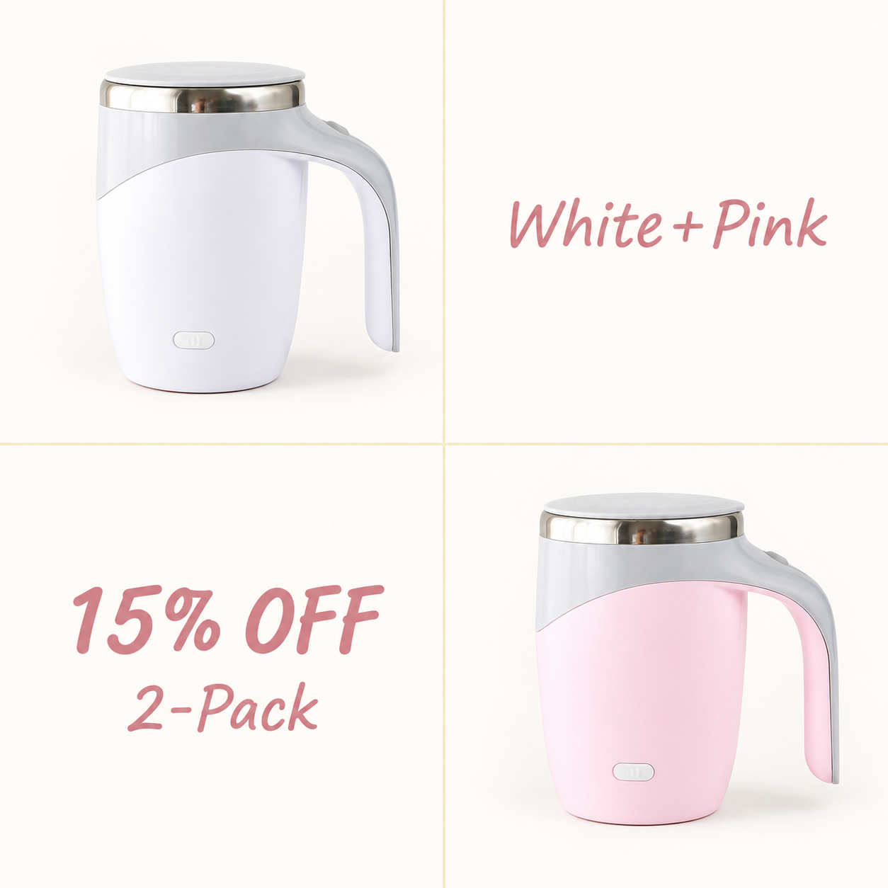 ✨✨✨SAY GOODBYE TO CLUMPS & COLD SIPS! The Mug That Mixes Your Drink FOR YOU-Like Magic!