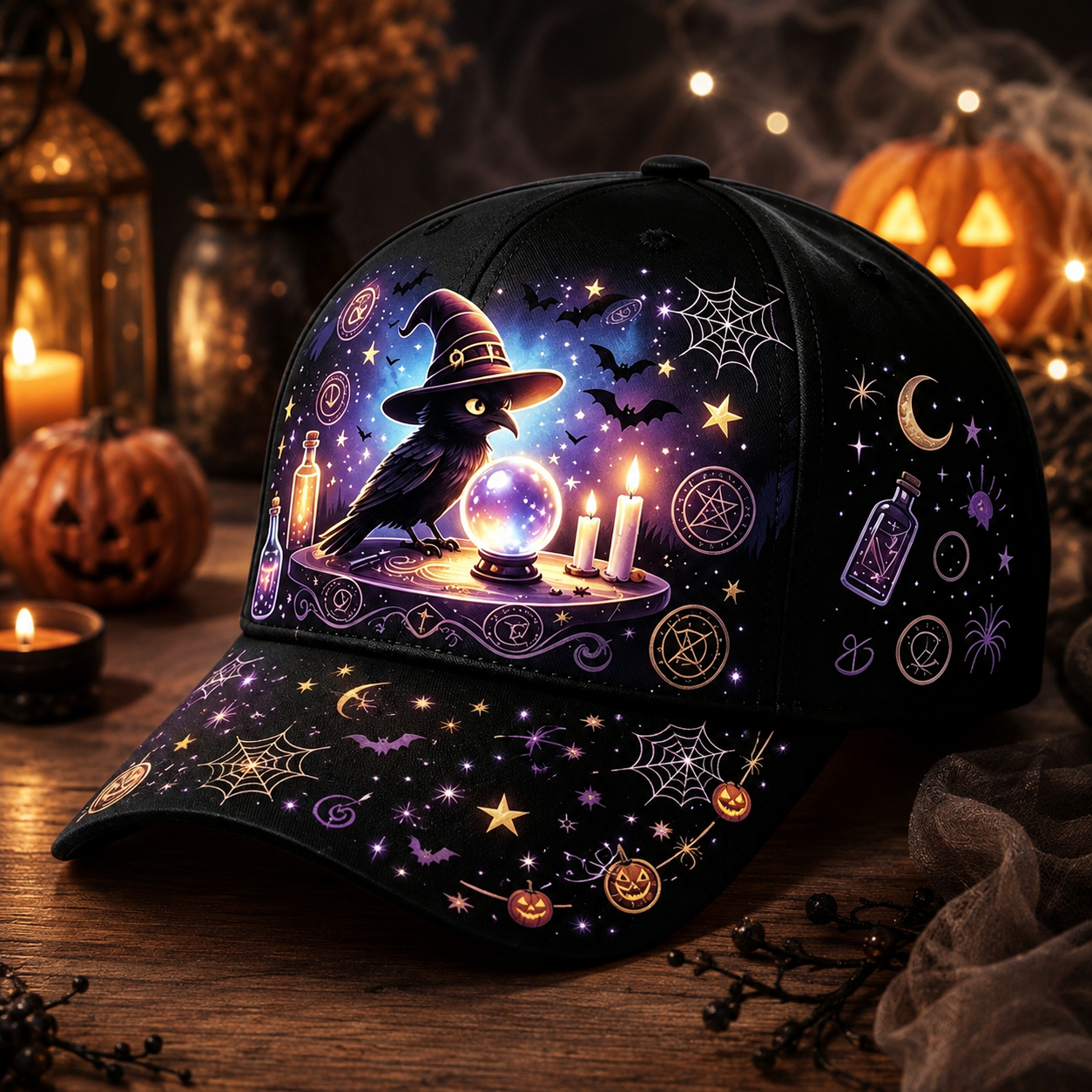 🎃 Halloween Embroidered Baseball Cap for Men – Spooky Skull, Ghost & Pumpkin Designs 👻🧢