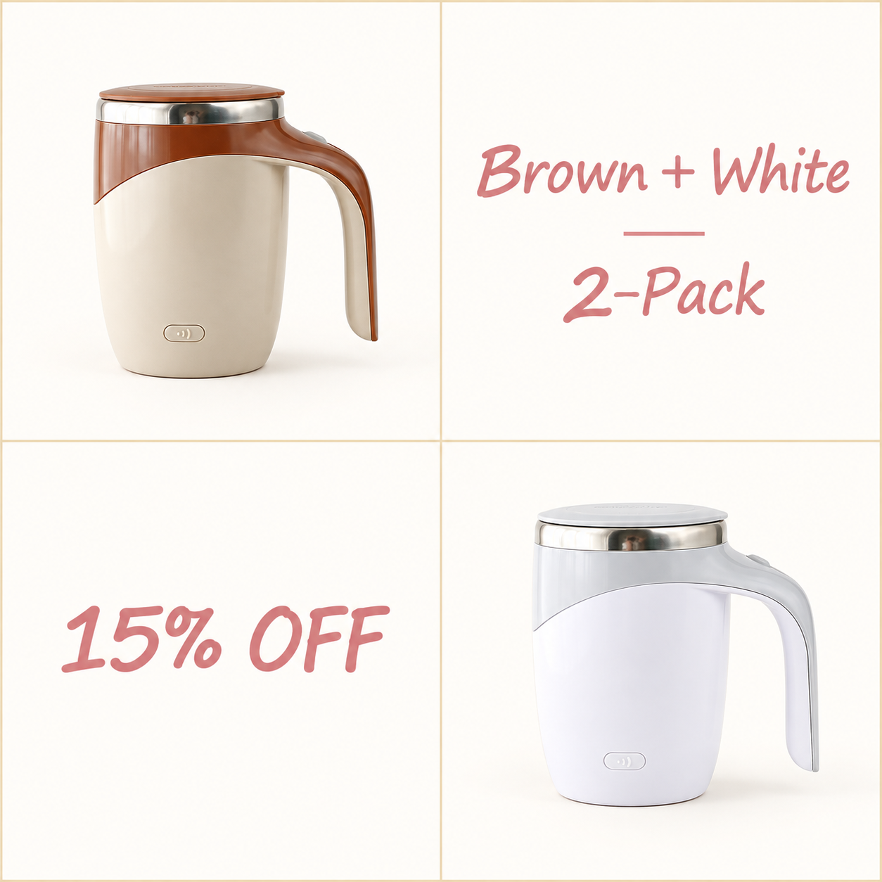 ✨✨✨SAY GOODBYE TO CLUMPS & COLD SIPS! The Mug That Mixes Your Drink FOR YOU-Like Magic!
