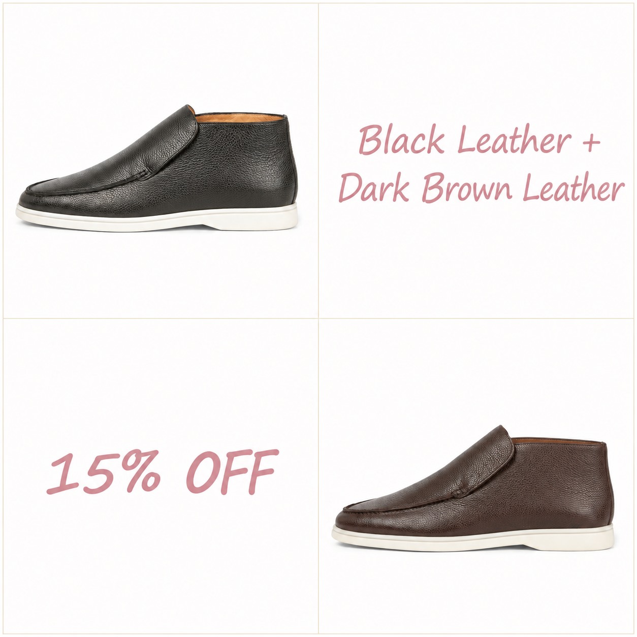 🔥Men’s Suede-Style Slip-On Loafers – 🎉Smart-Casual Moc-Toe Shoes