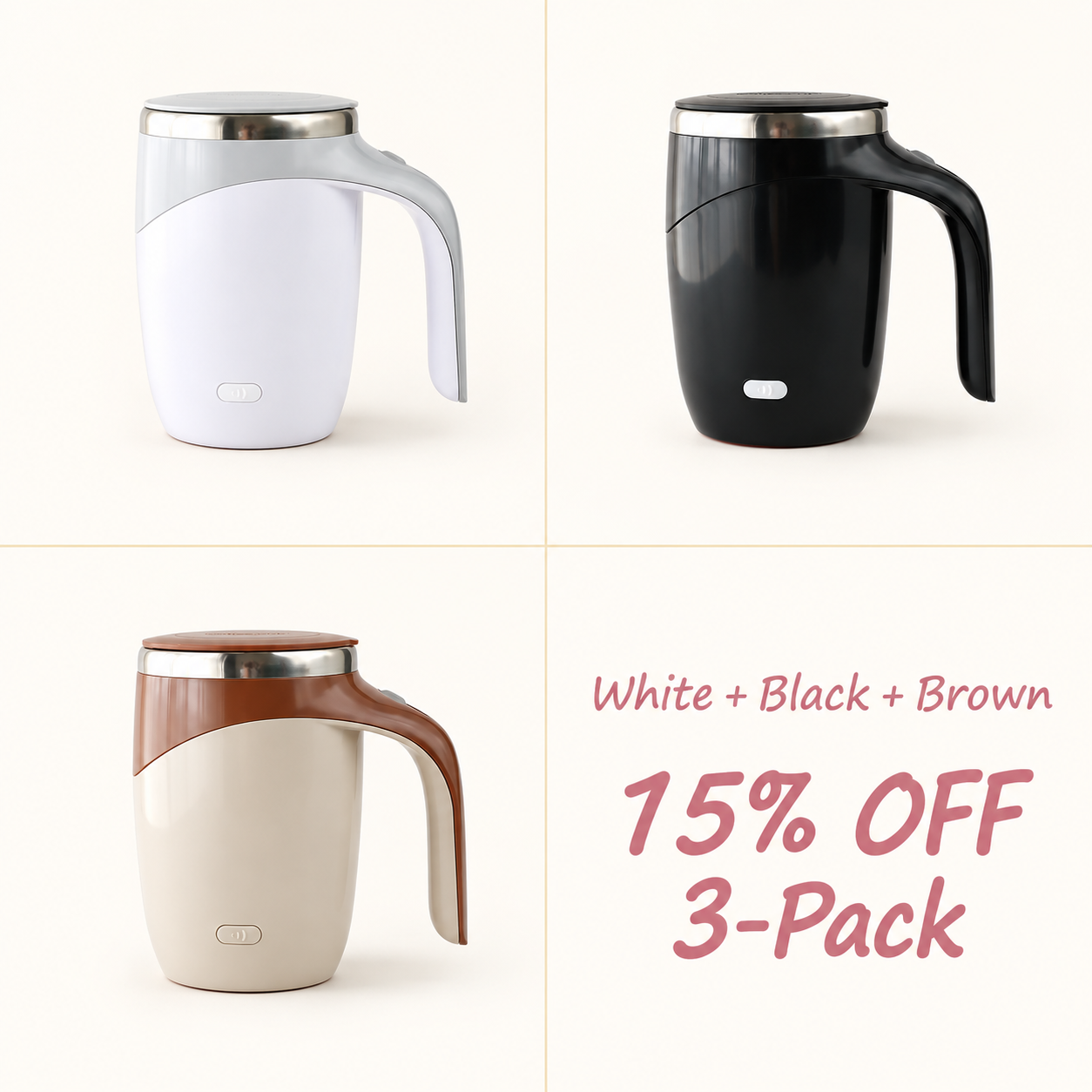 ✨✨✨SAY GOODBYE TO CLUMPS & COLD SIPS! The Mug That Mixes Your Drink FOR YOU-Like Magic!