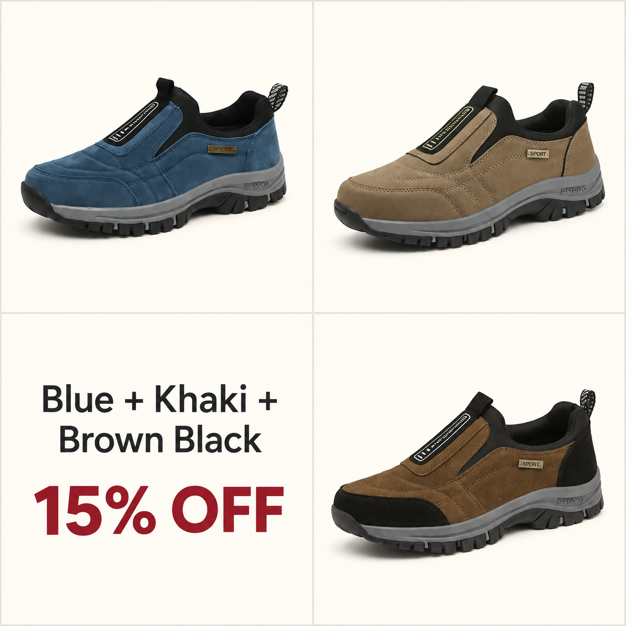 🔥🔥🔥LAST DAY 70% OFF -  Outdoor Non-slip Comfy Arch Support Walking Shoes, Comfy Orthopedic Walking Shoes