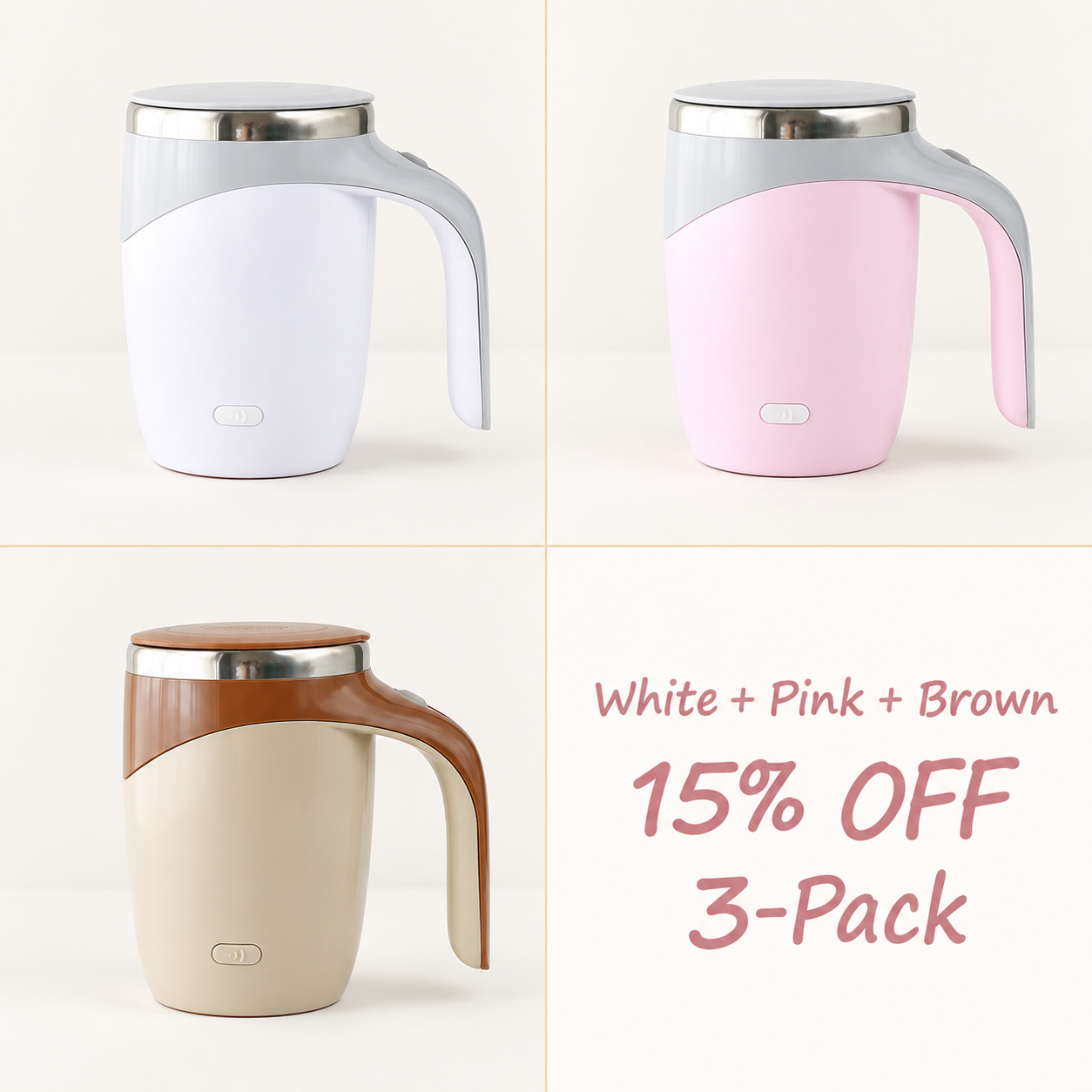 ✨✨✨SAY GOODBYE TO CLUMPS & COLD SIPS! The Mug That Mixes Your Drink FOR YOU-Like Magic!