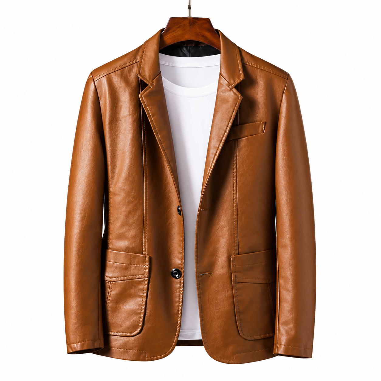 📢📢 70% OFF!!  Men’s Classic Leather-Look Blazer