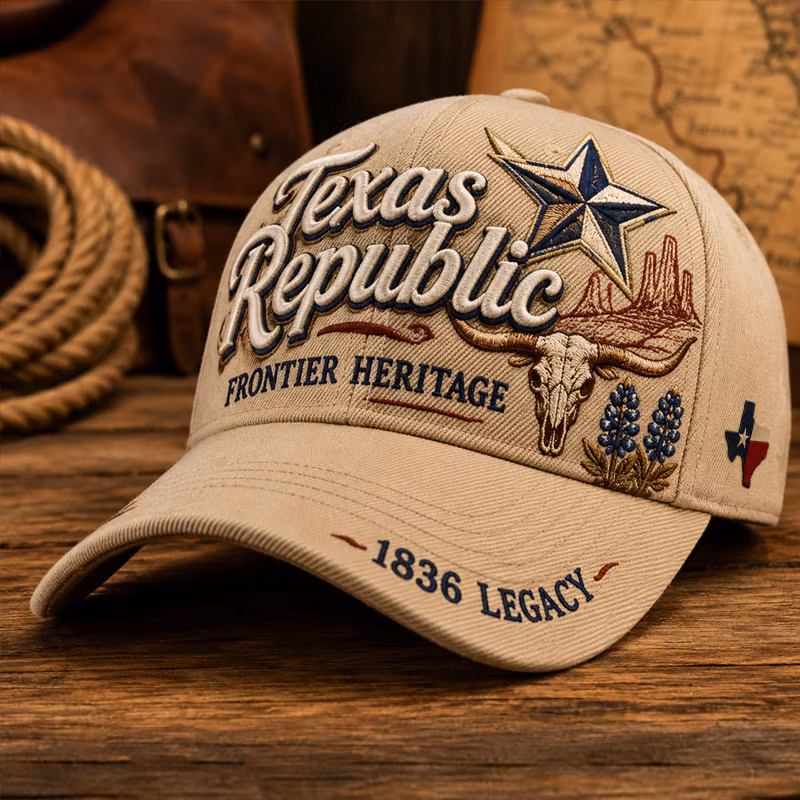 Republic of Texas 1836 Print Casual Baseball Cap