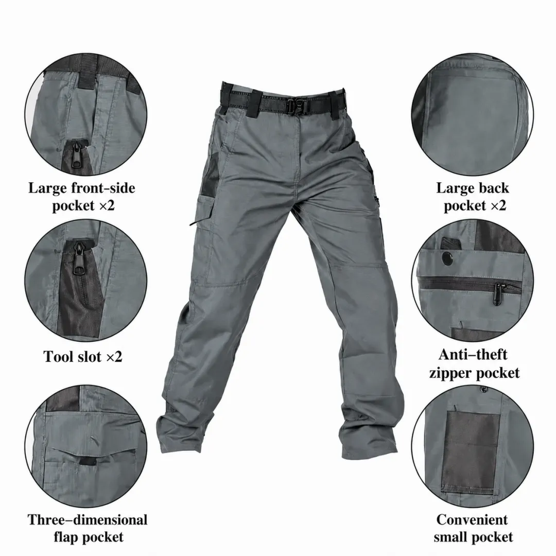 📢📢 70% OFF!!  Men’s Multi-Pocket Utility Cargo Pants