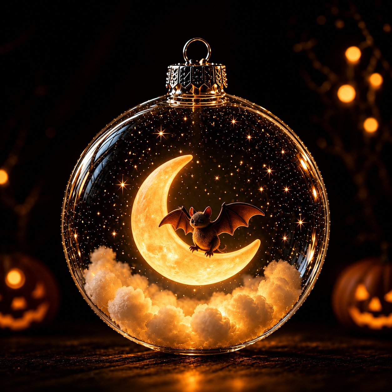 🎃✨ Enchanted Halloween Glowing Ornament – Cozy Light-Up Ghost, Witch, Cat & Pumpkin Décor 👻🐈‍⬛