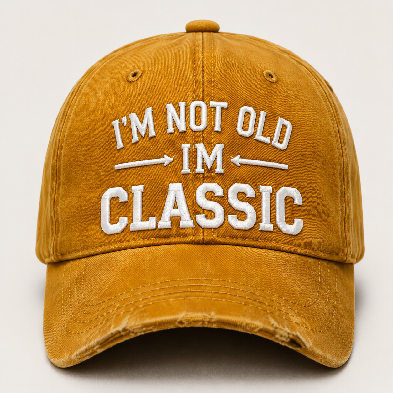 I’m Not Old I’m Classic Vintage Baseball Cap – Adjustable Washed Cotton Dad Hat, Unisex Casual Embroidered Hat for Everyday Wear & Outdoor Adventures