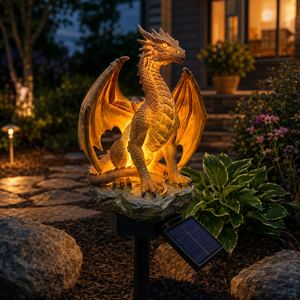 🐉 Solar Dragon Garden Lights – Magical Outdoor Glow for Gardens, Patios & Pathways ✨