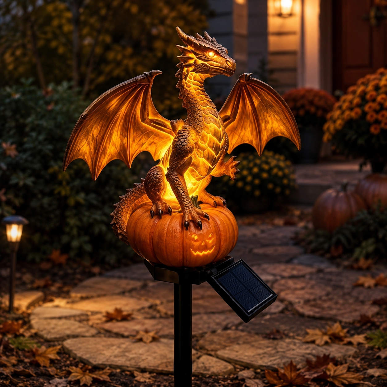 🐉 Solar Dragon Garden Lights – Magical Outdoor Glow for Gardens, Patios & Pathways ✨