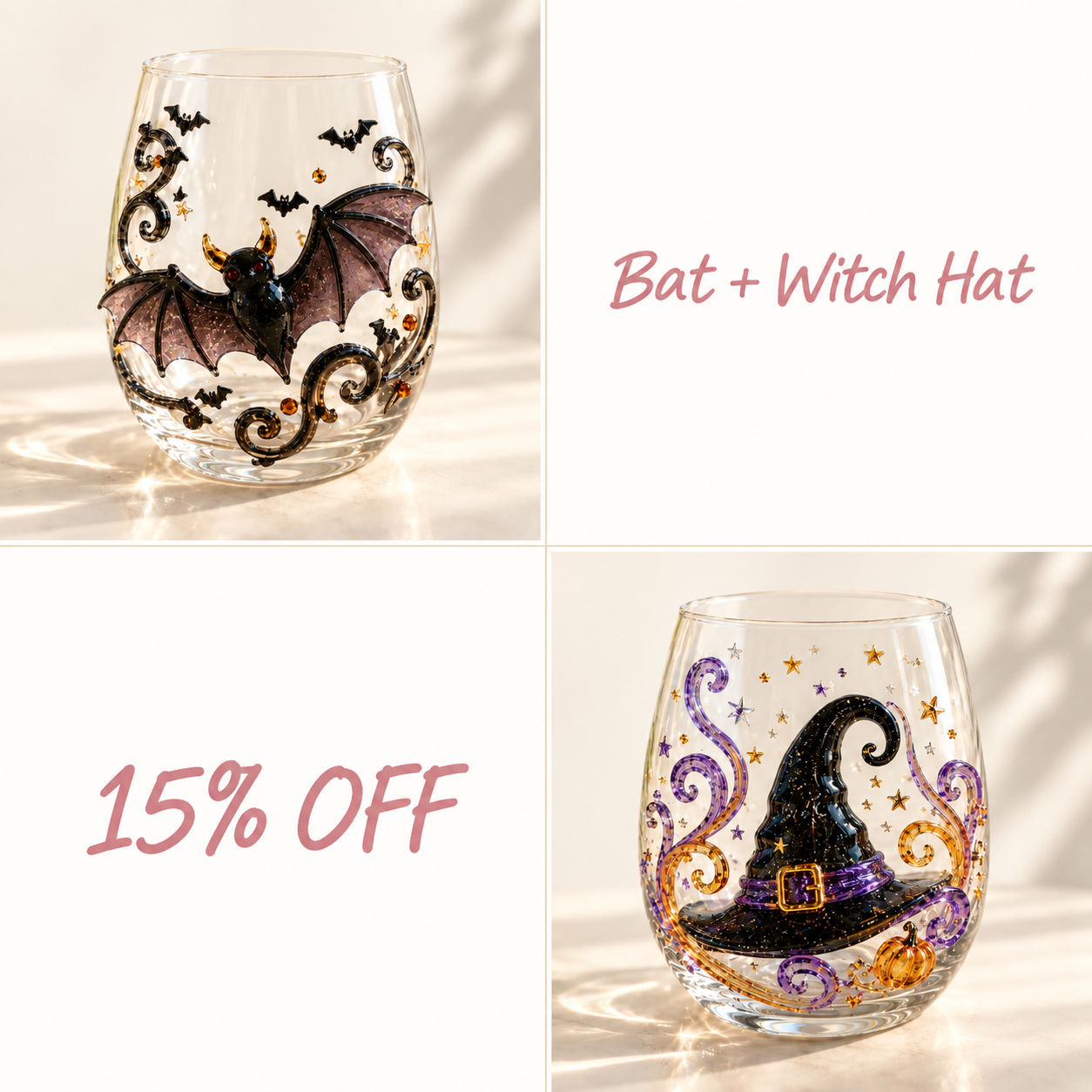 🎃🎃🎃 Last Day 49% OFF – 🎃 3D Halloween Glassware Collection | Spooky Designs, Festive Sips & Cozy Fall Moments