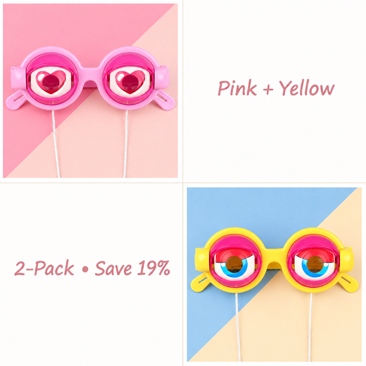 🤣Funny Blinking Eye Glasses – ✨Novelty Party