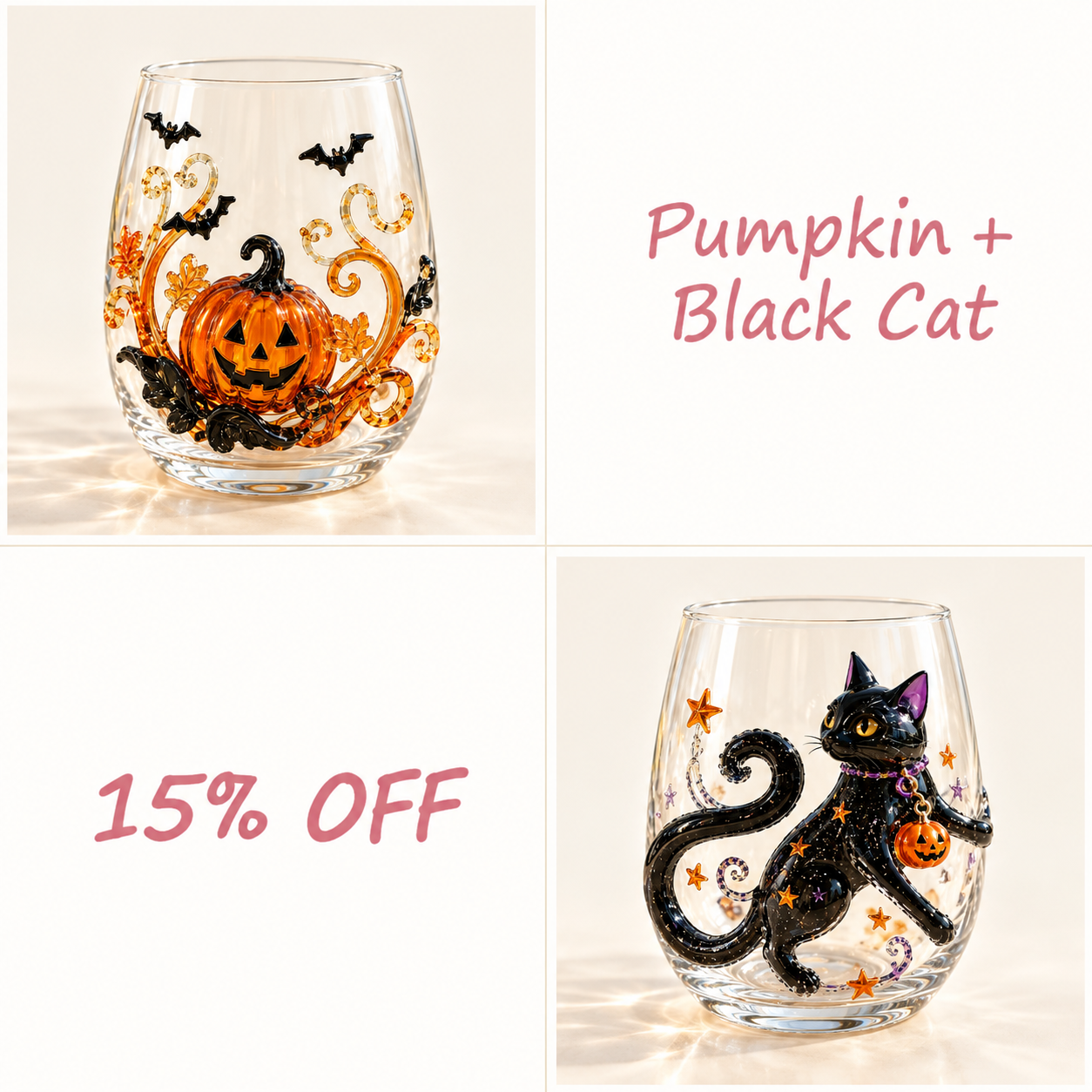 🎃🎃🎃 Last Day 49% OFF – 🎃 3D Halloween Glassware Collection | Spooky Designs, Festive Sips & Cozy Fall Moments