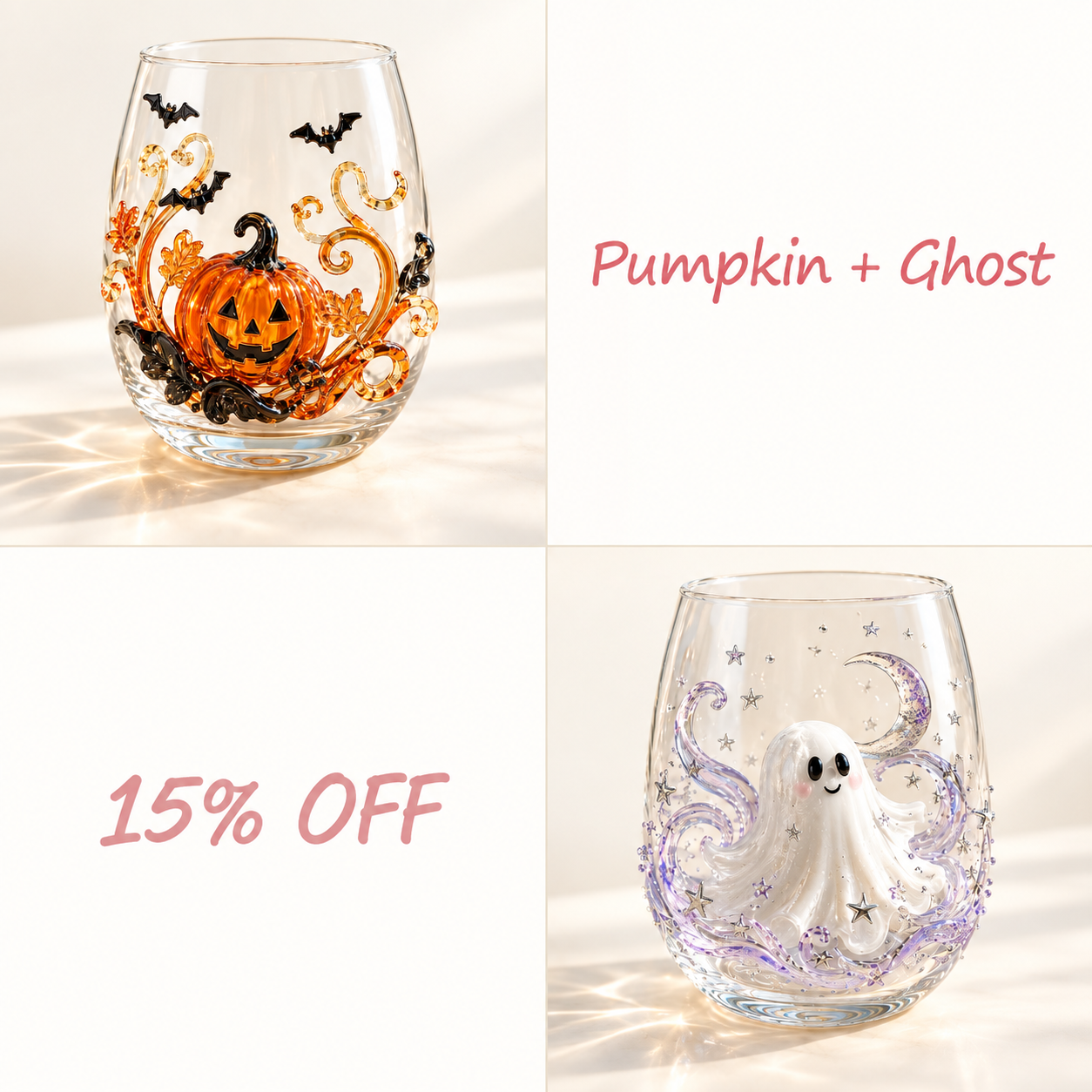 🎃🎃🎃 Last Day 49% OFF – 🎃 3D Halloween Glassware Collection | Spooky Designs, Festive Sips & Cozy Fall Moments