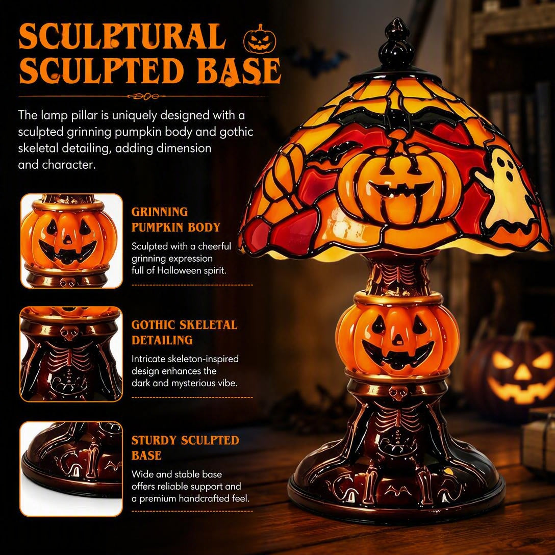 🎃🎃🎃Halloween Ghost Bat Pumpkin Table Lamp
