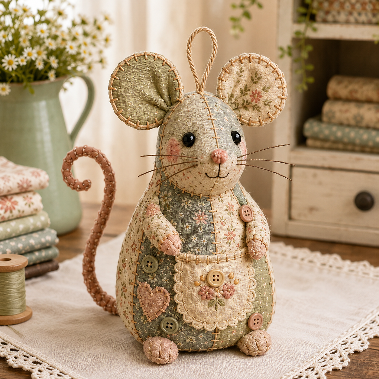 DIY Patchwork Animal Ornament Kit – 16 Adorable Handmade Styles 🧵🐮🐦