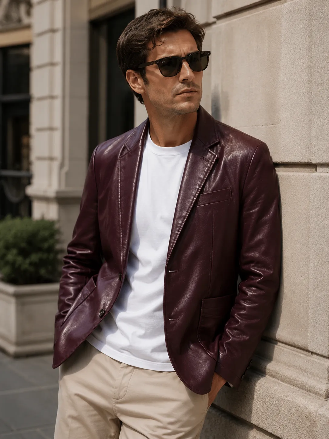 📢📢 70% OFF!!  Men’s Classic Leather-Look Blazer